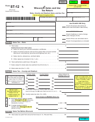 Document preview: Form ST-12 (S-012) Wisconsin Sales and Use Tax Return - Wisconsin