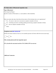 Form RSS06 Rail Minimum Train Crew Inspection Form - Washington, Page 2