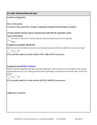 Form RSS06 Rail Minimum Train Crew Inspection Form - Washington, Page 3