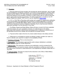 Application for Guard Member to Refer Prospective Recruit - Wyoming National Guard Referral Bonus Program - Wyoming, Page 2