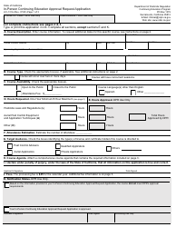 Form LIC-131A In-person Continuing Education Approval Request Application - California