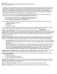 Form LIC-131A In-person Continuing Education Approval Request Application - California, Page 2