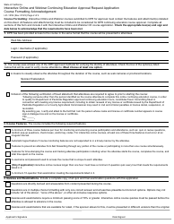 Form LIC-131B Interactive Online and Webinar Continuing Education Approval Request Application - California, Page 2
