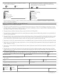 ATF Form 5300.38 Application for an Amended Federal Firearms License, Page 2