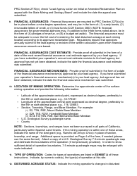 Instructions for Form MRRC-2 Mining Operation Annual Report - California, Page 4