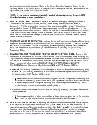 Instructions for Form MRRC-2 Mining Operation Annual Report - California, Page 5