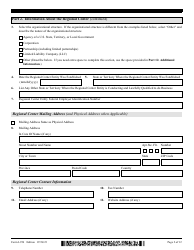 USCIS Form I-956 Application for Regional Center Designation, Page 2