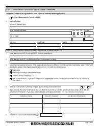 USCIS Form I-956F Application for Approval of an Investment in a Commercial Enterprise, Page 2