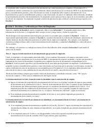 Instrucciones para USCIS Formulario I-9 Verificacion De Elegibilidad De Empleo (Spanish), Page 4