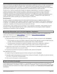 Instrucciones para USCIS Formulario I-9 Verificacion De Elegibilidad De Empleo (Spanish), Page 6