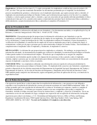 Instrucciones para USCIS Formulario I-9 Verificacion De Elegibilidad De Empleo (Spanish), Page 8