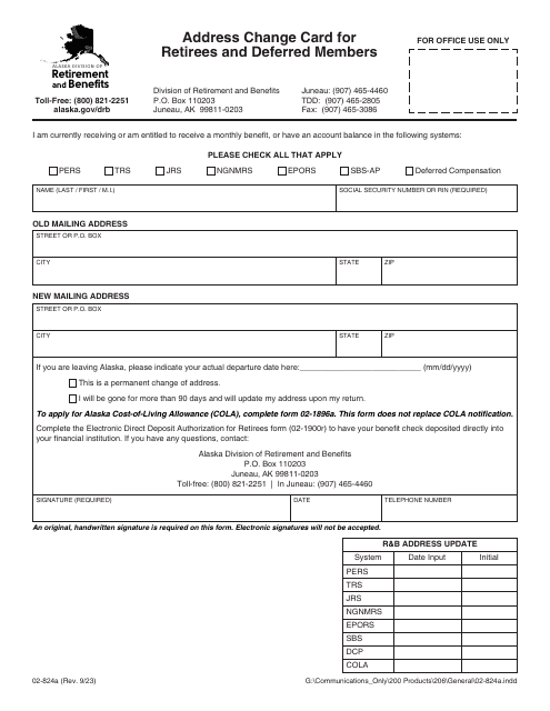 Form 02-824A  Printable Pdf