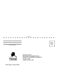 Form 02-824A Address Change Card for Retirees and Deferred Members - Alaska, Page 2