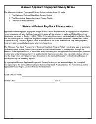 Form MO375-0235 Application for Athlete Agent Registration - Missouri, Page 4