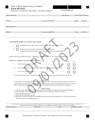 Document preview: Form RI-1310 Statement of Claimant to Refund Due - Deceased Taxpayer - Draft - Rhode Island