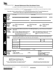 Form ELE-1 General Retirement Plan Enrollment Form - Florida