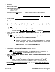 Form A450-1213INST Instructor Certification Application - Virginia, Page 2