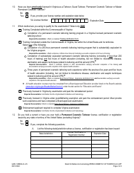 Form A450-1236EXLIC Permanent Cosmetic Tattooer Examination &amp; License Application - Virginia, Page 2