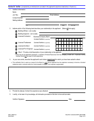 Form A501-27EXP Experience Verification Form - Virginia, Page 3