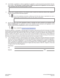 Form A492-0515REG Time-Share Program Registration/Amendment Application - Virginia, Page 4