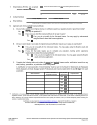 Form A436-1965ULR Wastewater Works Operator - Universal License Recognition (Ulr) Application - Virginia, Page 2