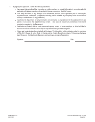 Form A416-0402LIC Professional Engineer License Application - Virginia, Page 6
