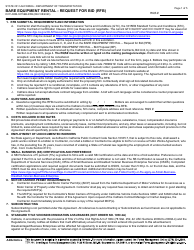 Form DOT ADM-3015EB-RFB Bare Equipment Rental - Request for Bid (Rfb) - California