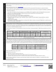 Form 1576 Application for Replacement Plate(S) and Tab(S) - Missouri, Page 2