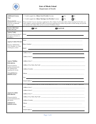 Nursing Service Agency Application - Rhode Island, Page 3