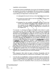 Senior Regulatory Agreement - Portfolio Reinvestment Program - Sample/Draft - California, Page 11