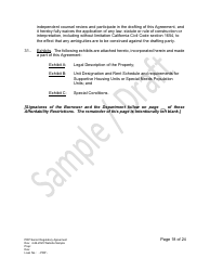 Senior Regulatory Agreement - Portfolio Reinvestment Program - Sample/Draft - California, Page 18