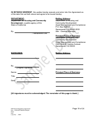 Senior Regulatory Agreement - Portfolio Reinvestment Program - Sample/Draft - California, Page 19