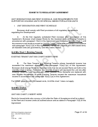 Senior Regulatory Agreement - Portfolio Reinvestment Program - Sample/Draft - California, Page 21