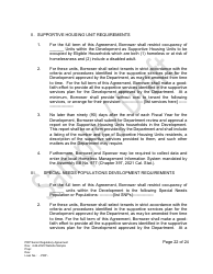 Senior Regulatory Agreement - Portfolio Reinvestment Program - Sample/Draft - California, Page 22