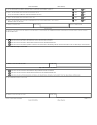 AFMC Form 458 Foreign Disclosure Release Worksheet, Page 2