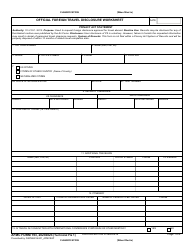 Document preview: AFMC Form 193 Official Foreign Travel Disclosure Worksheet