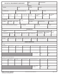 AFMC Form 997 Eoq Initial Requirements Worksheet