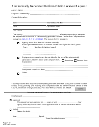 Document preview: Form AD2:17 Electronically Generated Uniform Citation Waiver Request - Nebraska