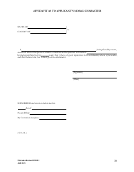 Form ASD3:15 Request for Character &amp; Fitness Review as Required for Reinstatement or Transfer of License Status - Nebraska, Page 33