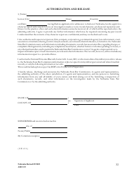 Form ASD3:15 Request for Character &amp; Fitness Review as Required for Reinstatement or Transfer of License Status - Nebraska, Page 35
