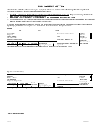 Application for Employment - Texas, Page 3