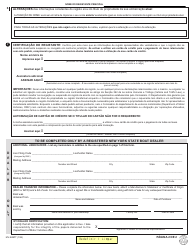 Form MV-82BPT Vehicle Registration/Title Application - New York (English/Portuguese), Page 2