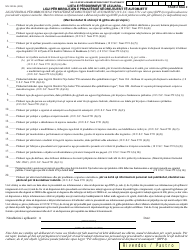 Form MV-15CAL Request for Driving Record Information - New York (English/Albanian), Page 2