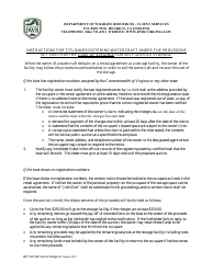 Document preview: Form BRT-025 Affidavit of Compliance for Enforcement of Virginia's Self-service Storage Act - Virginia