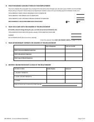 Form 400-00813A Financial Affidavit - Vermont, Page 4