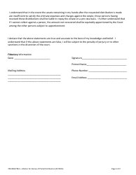 Form 700-00057PEM Motion for Decree of Partial Distribution - Vermont, Page 2