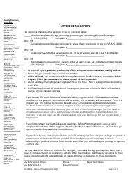 Document preview: Form 500-00421 Notice of Violation - Vermont