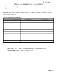 Form DH-24-0003 Bid Response Packet - Arkansas, Page 4