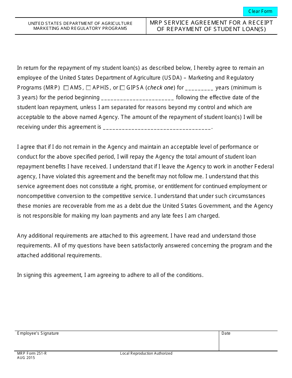 MRP Form 251-R - Fill Out, Sign Online and Download Fillable PDF ...