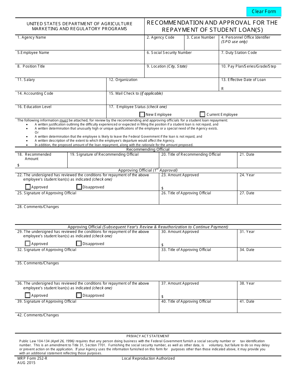 Mrp Form 252 R Fill Out Sign Online And Download Fillable Pdf Templateroller